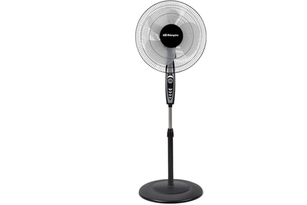Ventilateur sur Pied Oscillant Orbegozo - Pales 40 cm, Hauteur Réglable