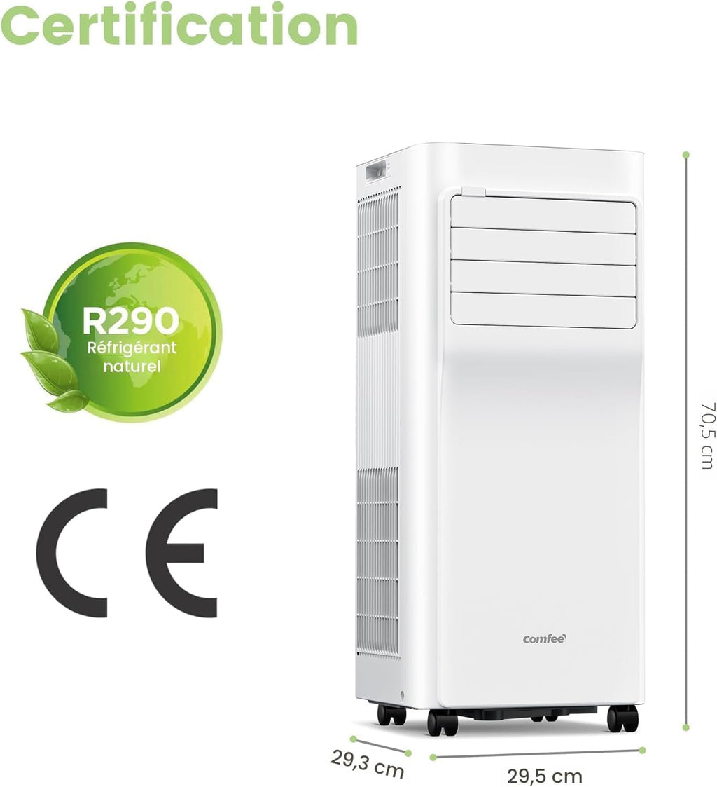 Climatiseur Mobile COMFEE' Breezy Cool 2.0 - 7000 BTU, App & Alexa