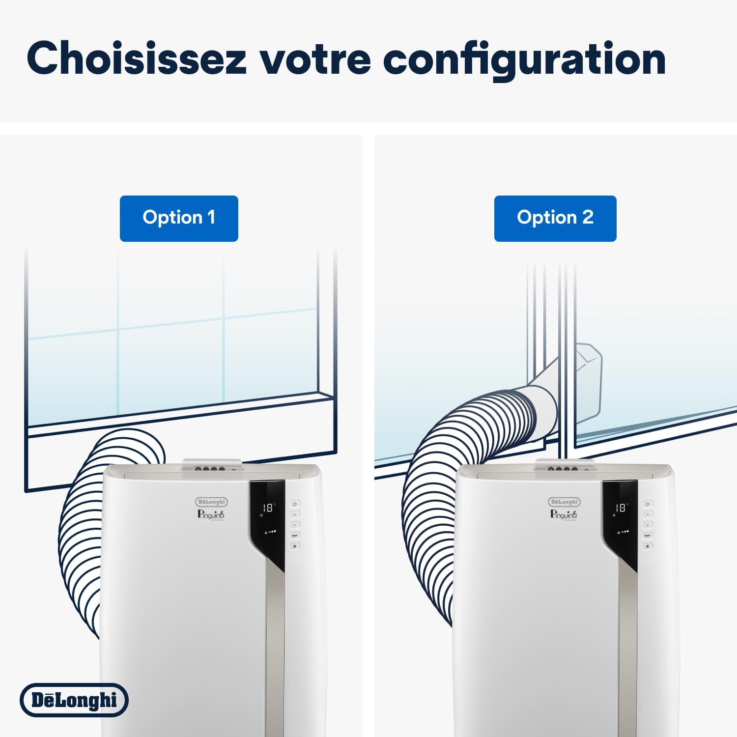 Climatiseur Mobile De'Longhi Pinguino PAC EX93 - 8900 BTU, Classe A+