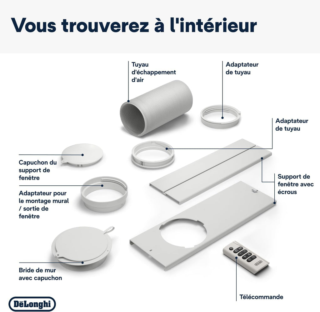 Climatiseur Mobile De'Longhi Pinguino PAC EX93 - 8900 BTU, Classe A+
