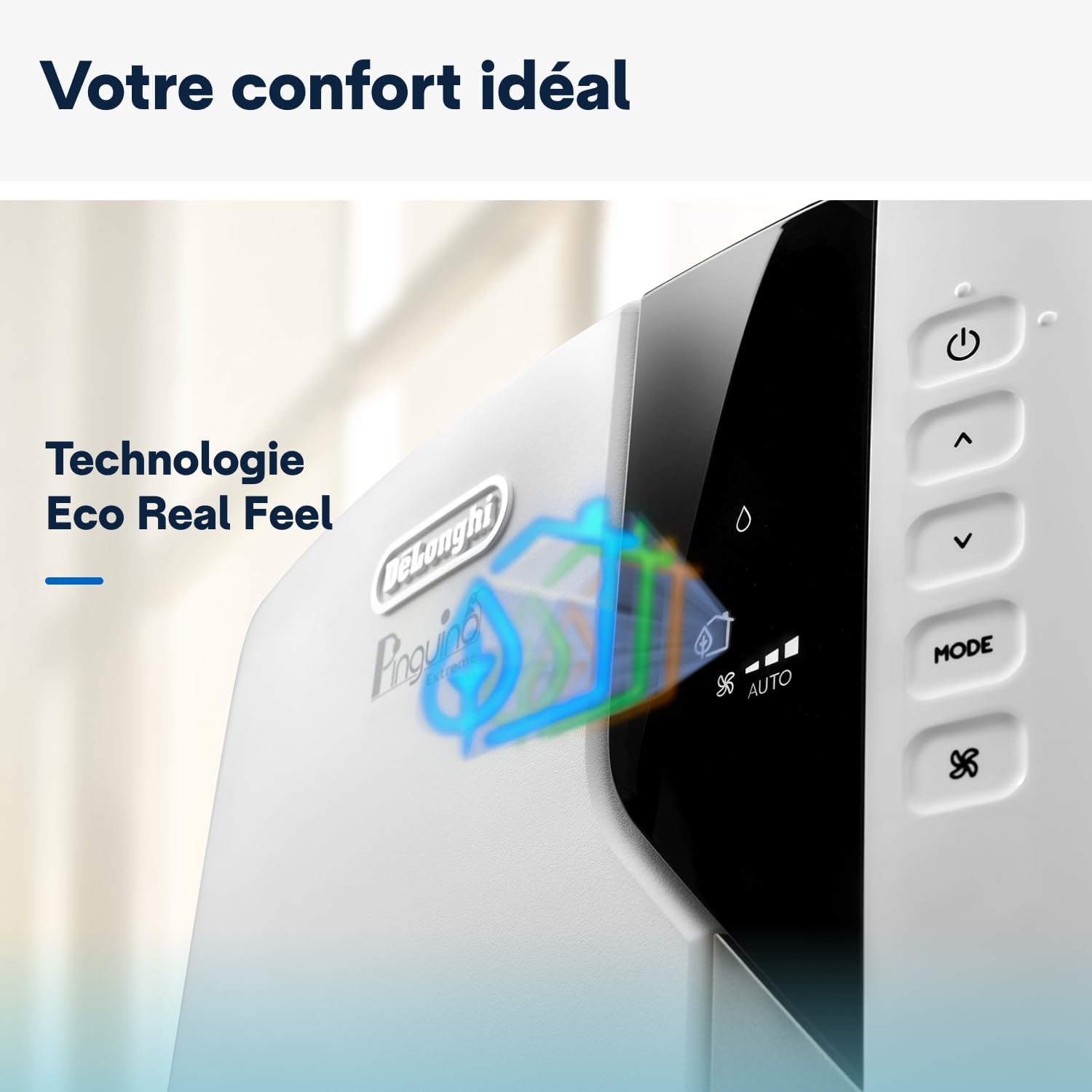 Climatiseur Mobile De'Longhi Pinguino PAC EX93 - 8900 BTU, Classe A+