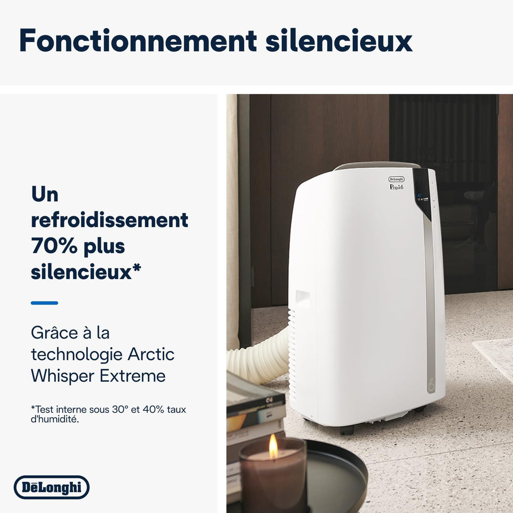Climatiseur Mobile De'Longhi Pinguino PAC EX93 - 8900 BTU, Classe A+