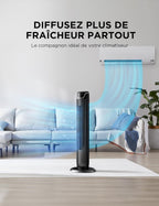 Ventilateur Colonne Midea avec Télécommande - Affichage LED