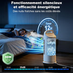 Climatiseur Mobile 4-en-1 - 7000 BTU, Déshumidificateur 19 L, Classe A