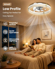 Airwit Ventilateur de Plafond 48 cm