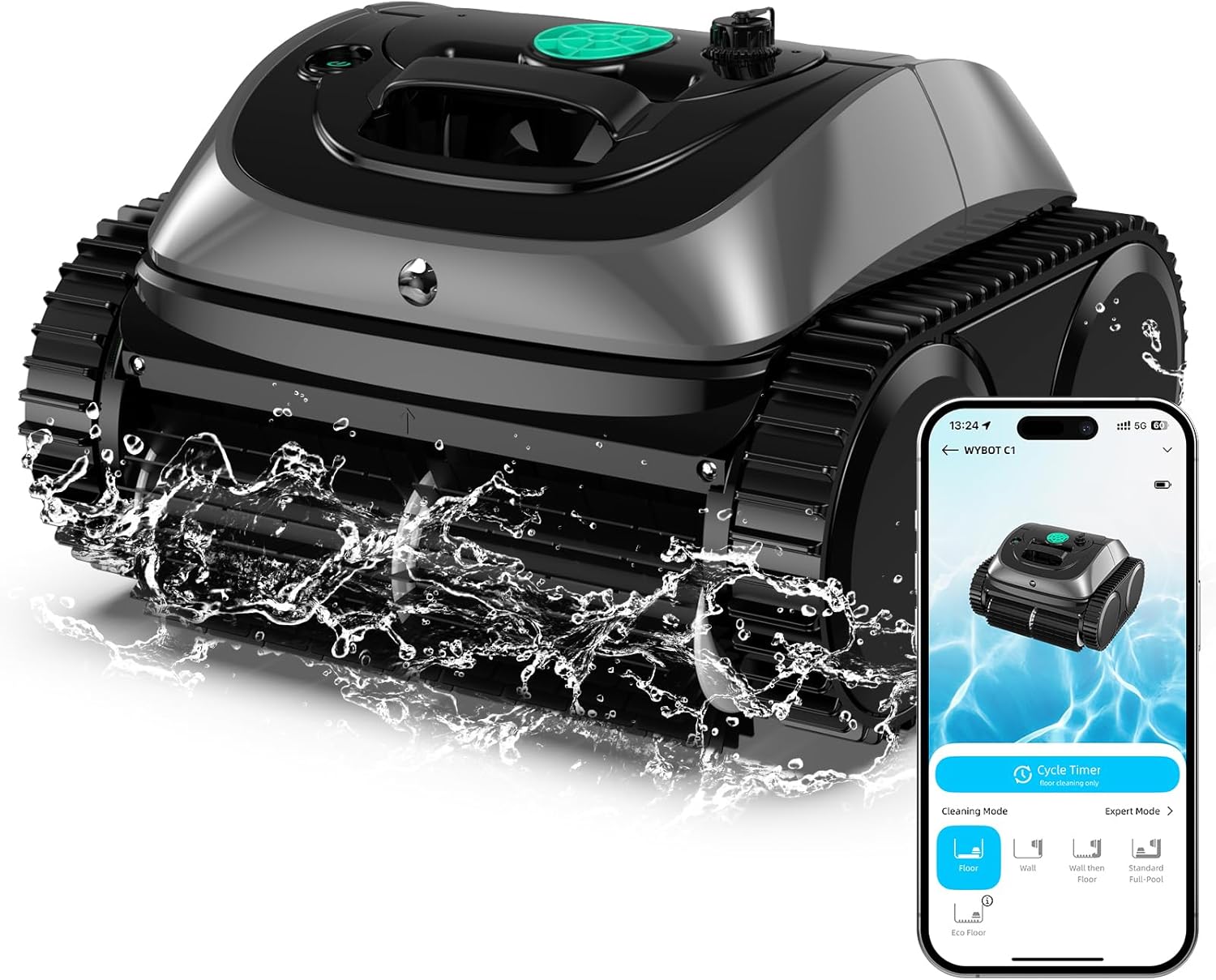 WYBOT C1 Robot de Piscine sans fil