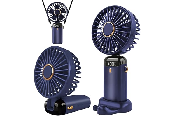 Ventilateur de Bureau Portable Rechargeable USB - 5 Vitesses