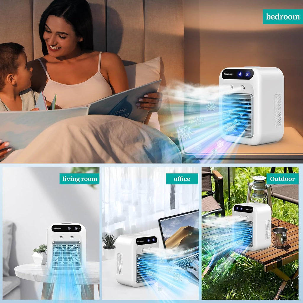 Mini Rafraîchisseur d'Air Portable 4-en-1