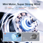 JISULIFE Ventilateur USB Rechargeable