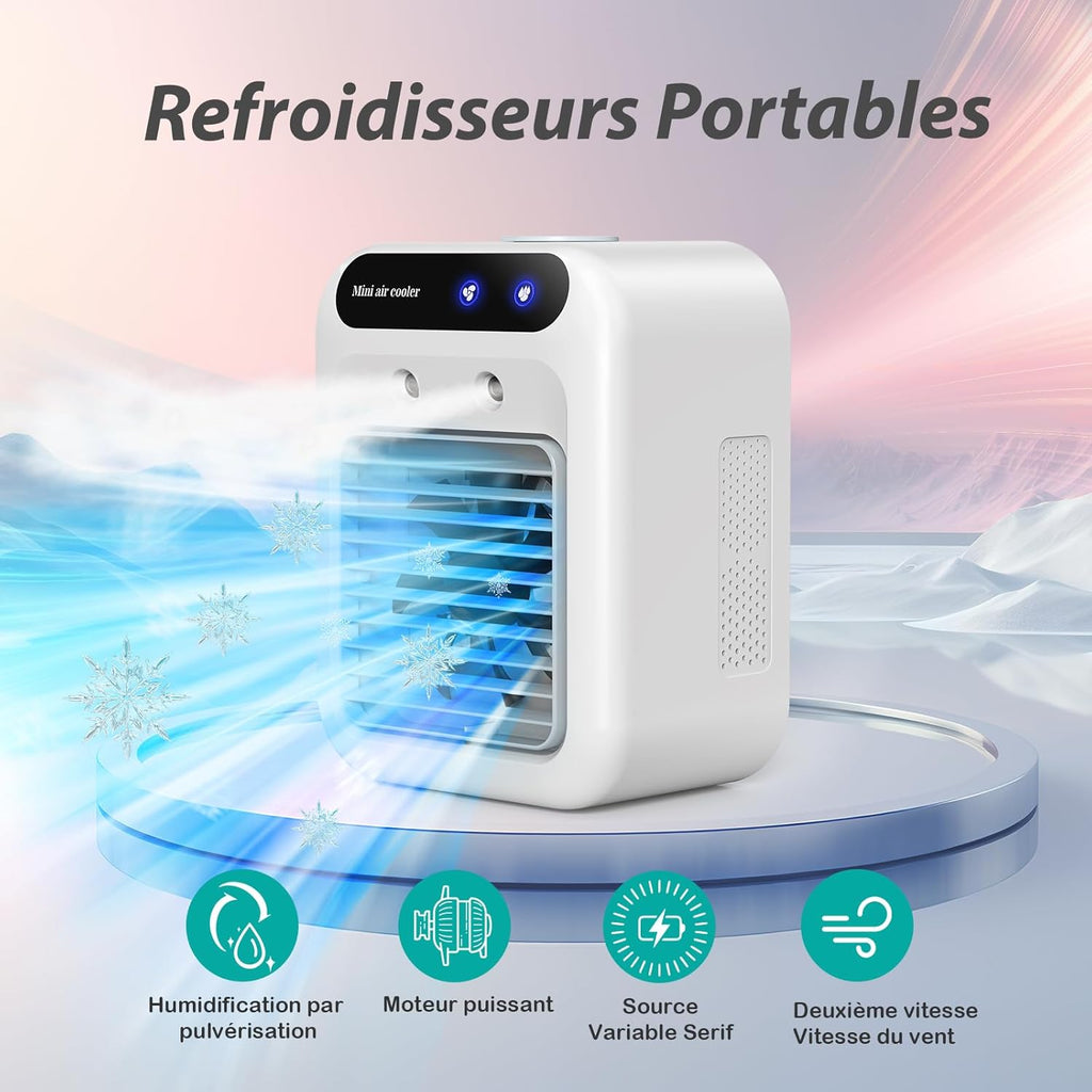 Mini Rafraîchisseur d'Air Portable 4-en-1
