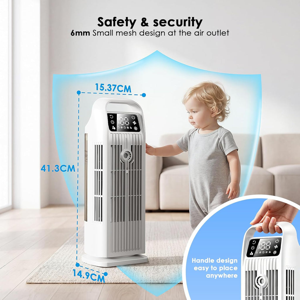 Climatiseur Mobile 4-en-1 - 7000 BTU, Déshumidificateur 19 L, Classe A