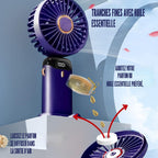 Ventilateur de Bureau Portable Rechargeable USB - 5 Vitesses