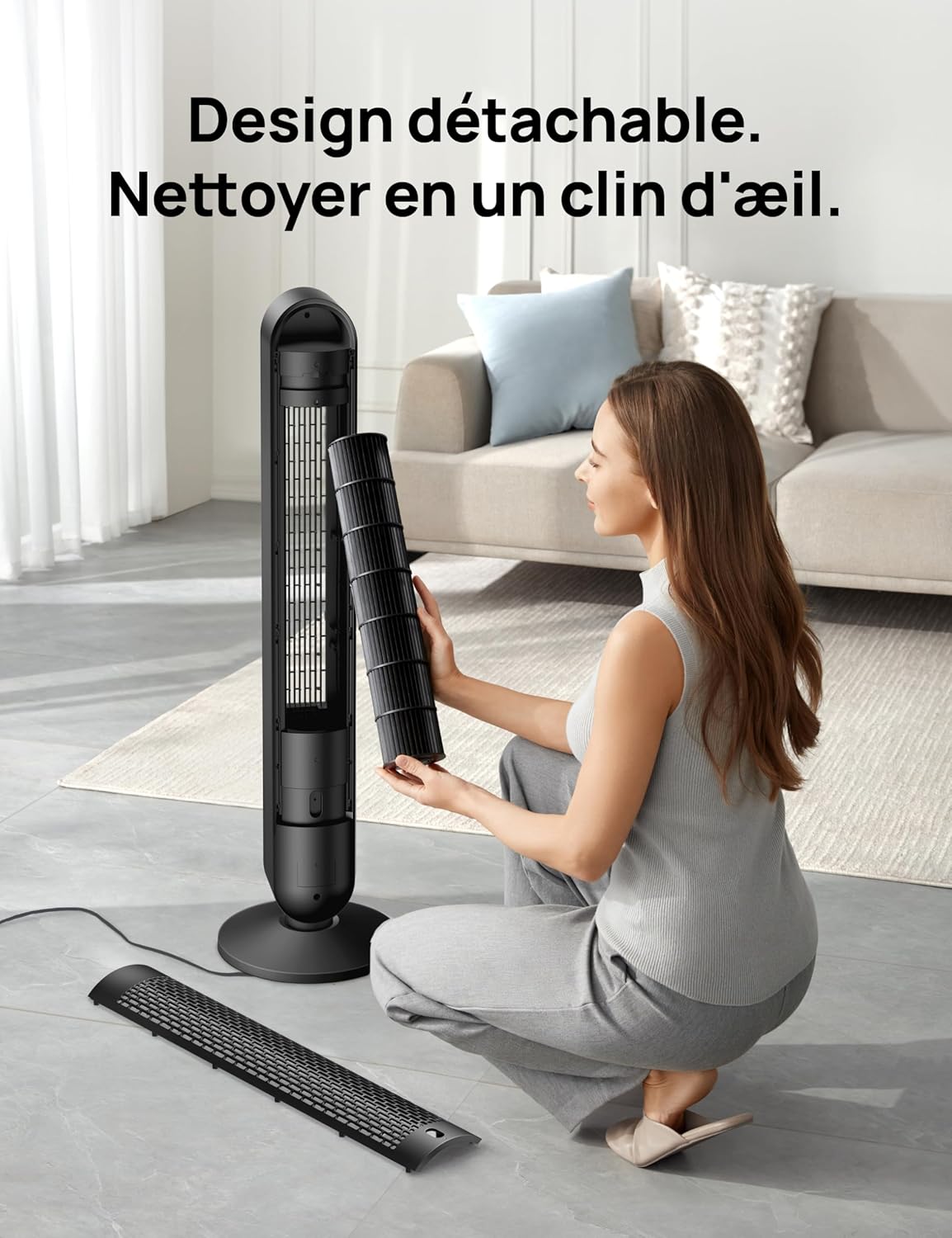 Ventilateur Colonne Connecté DREO - Wi-Fi & Alexa, 106 cm