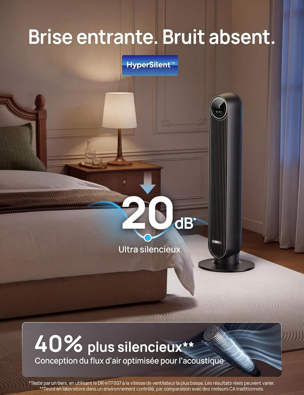 Ventilateur Colonne DREO Nomad One - Silencieux, 92 cm