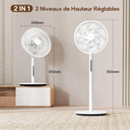 LeaderPro Ventilateur sur Pied DC