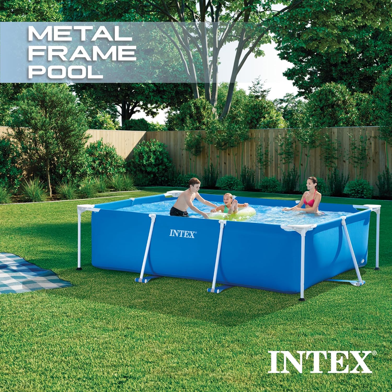 Intex Metal Frame 3 x 2 x 0,75 m