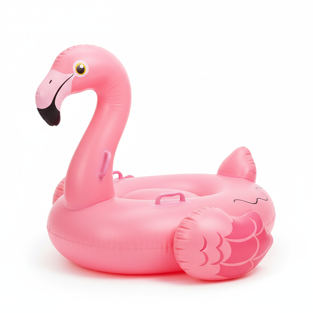 Bouée gonflable géante Flamant rose