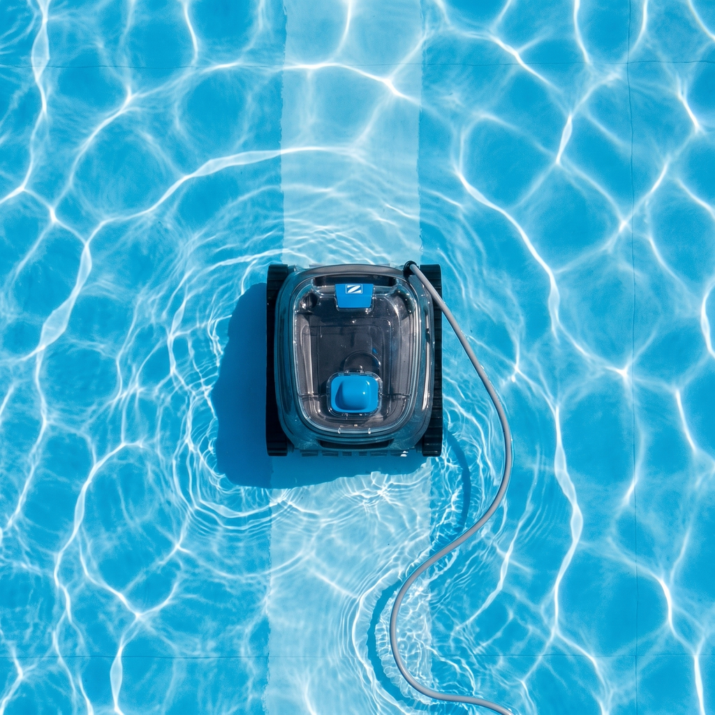 ECOKIT top — Zodiac CNX 20 Robot de Piscine électrique vue de dessus, nettoyage du bassin