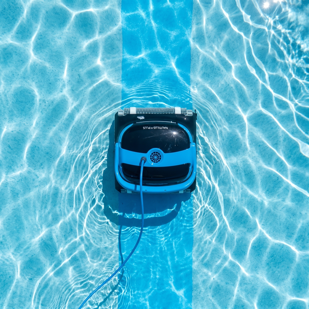 ECOKIT top — Dolphin Nautilus CC Plus Robot de Piscine vue de dessus, nettoyage du bassin