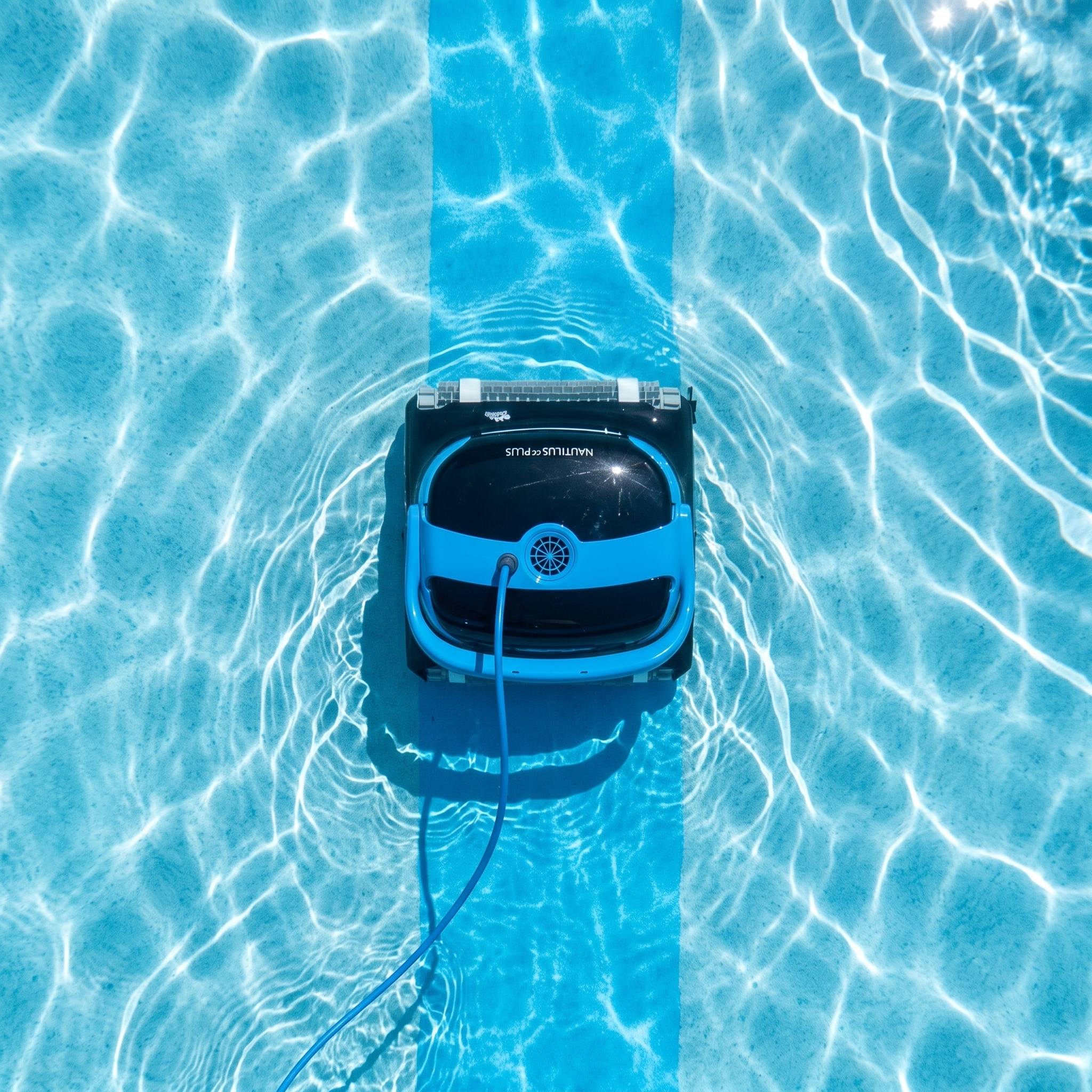 ECOKIT top — Dolphin Nautilus CC Plus Robot de Piscine vue de dessus, nettoyage du bassin