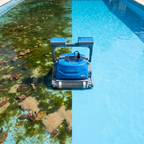 ECOKIT before — Robot piscine électrique Dolphin MS4 avant / apres nettoyage
