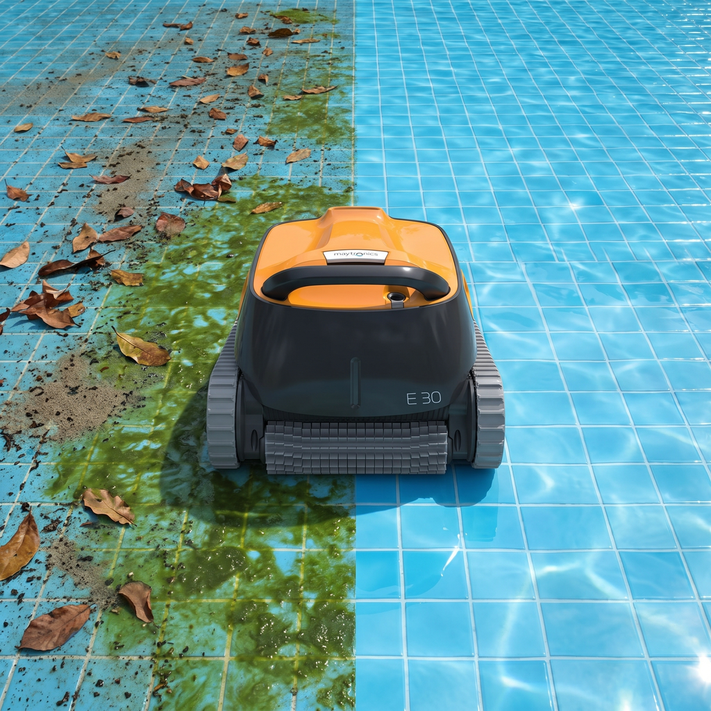 ECOKIT before — Robot Piscine Mister Robot E30 avant / apres nettoyage