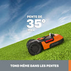 Robot tondeuse connecté WORX PLUS Wr165e, 500 m²