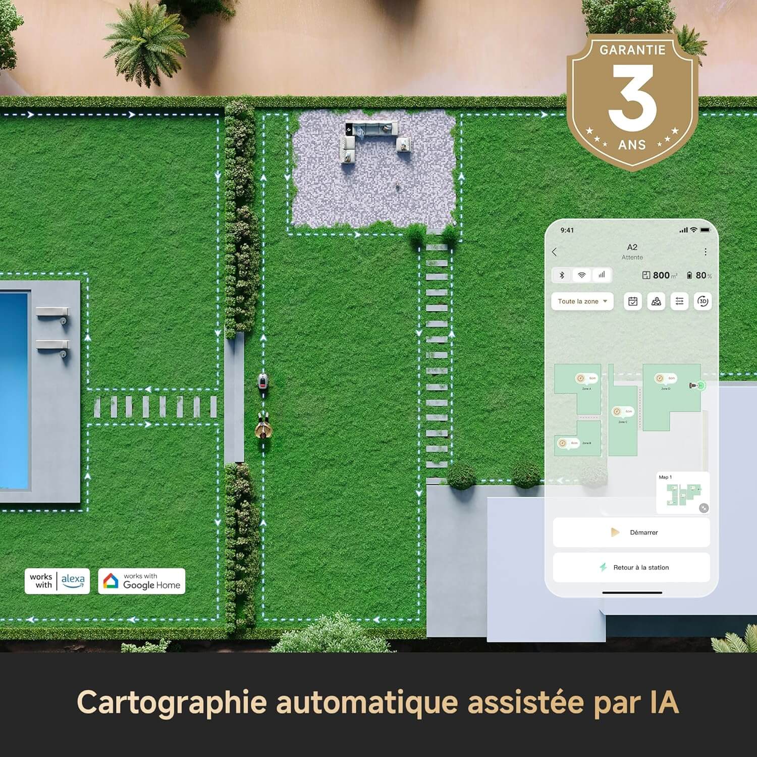 DREAME A2 Robot Tondeuse