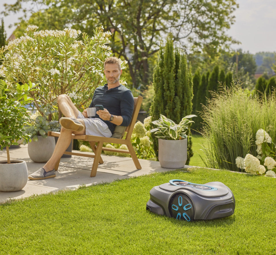 Robot tondeuse Gardena Sileno Max 800 m² – Silencieux