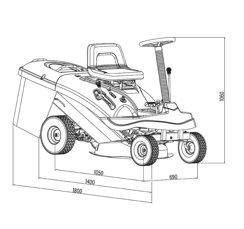 Tracteur tondeuse Home Deluxe Reaper