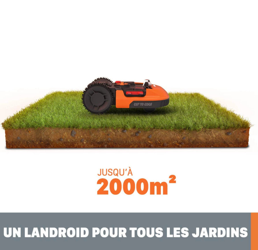 Robot tondeuse WORX Landroid WR155E – Jusqu’à 2000 m²