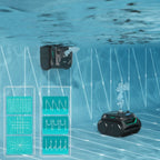 Robot piscine sans fil Wybot C2 Vision – Double filtration